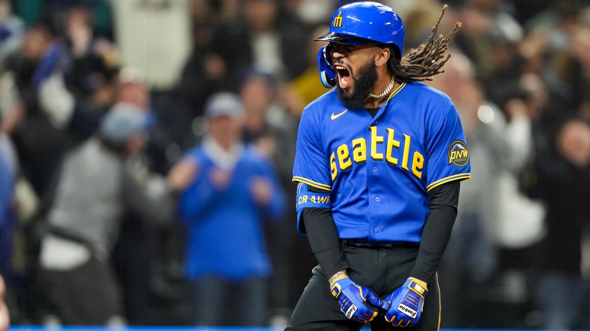J.P. Crawford s grand slam leads Mariners to 8 0 win over Rangers
